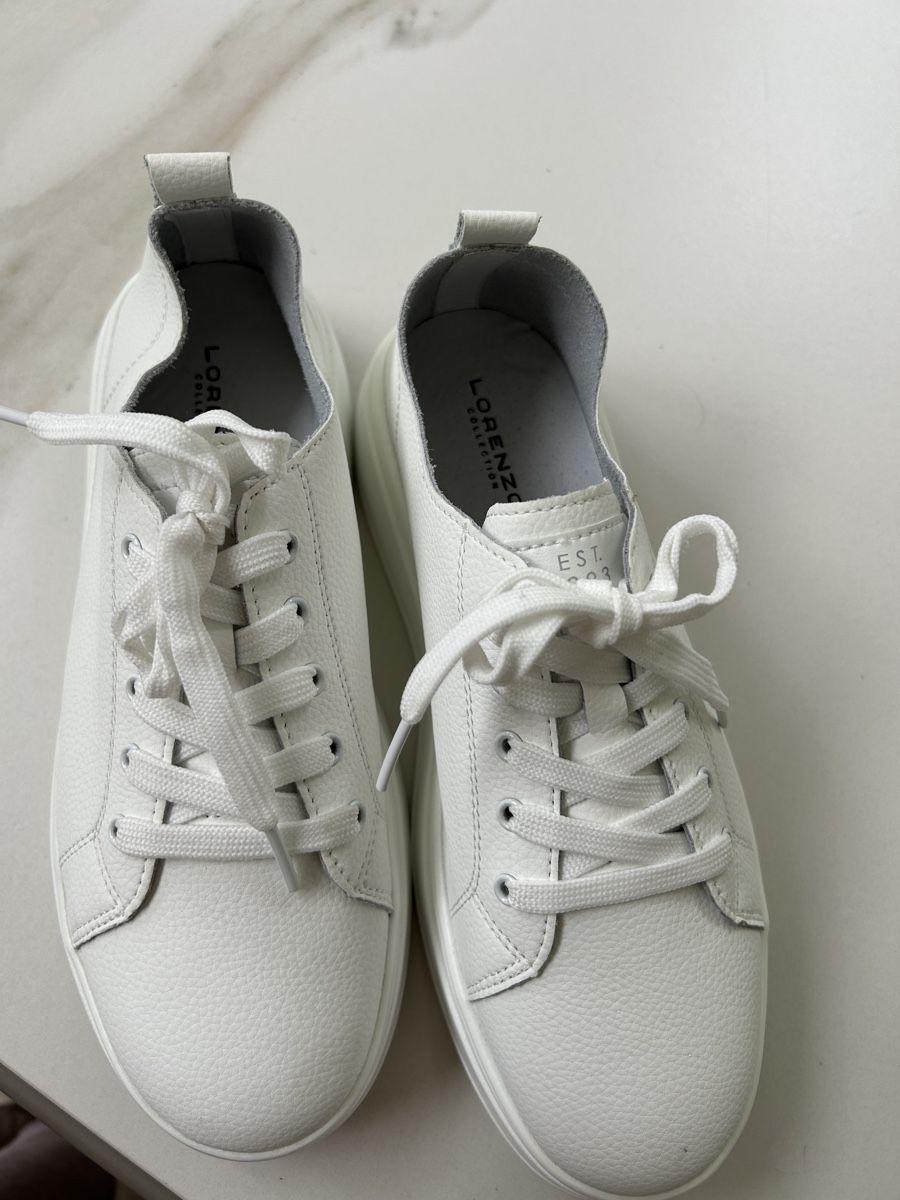 Damenschuhe: White leather sneakers – Neu (gemäss Beschreibung) aus Pfeffingen von Eva_GoVintage 3