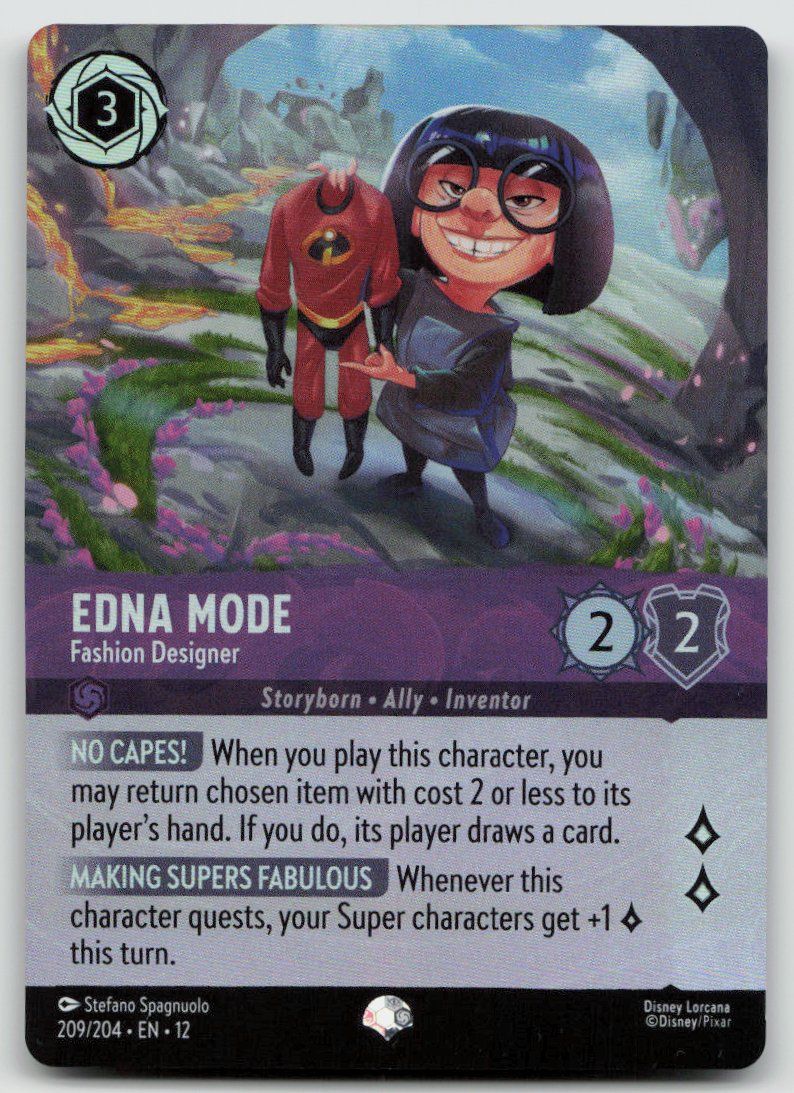 Disney Sammelbilder & Trading cards: Lorcana EDNA MODE 209/204 EN-12 EPIC – Gebraucht aus Lugano von VlaseCard