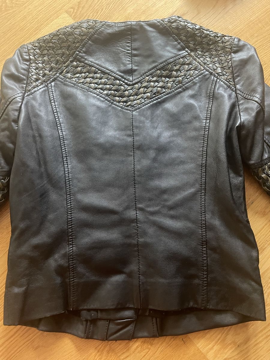 Giacche: Coole schwarze Nappa-Lederjacke Gr. S/36 mit Fle – Usato da Rüschlikon venduto da leo_mwz2 6