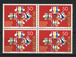 1990, Sonderpostmarke III, Viererblöcke **