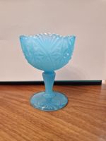 Hübsche blaue Glas Schale Vintage Deko Retro