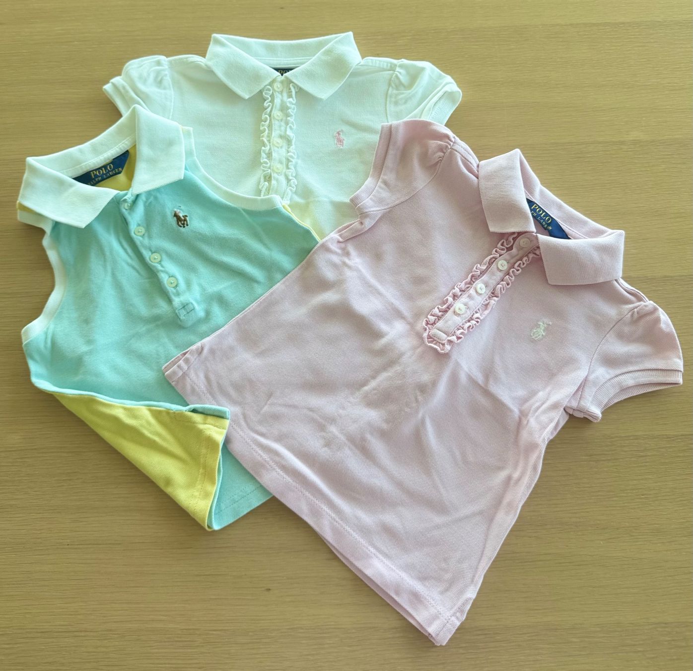 Ralph Lauren Kleiderpakete & -sets: Polo Ralph Lauren Bundle mit 3 Mädchen Polo Shirts – Gebraucht aus Meilen von tplm 1