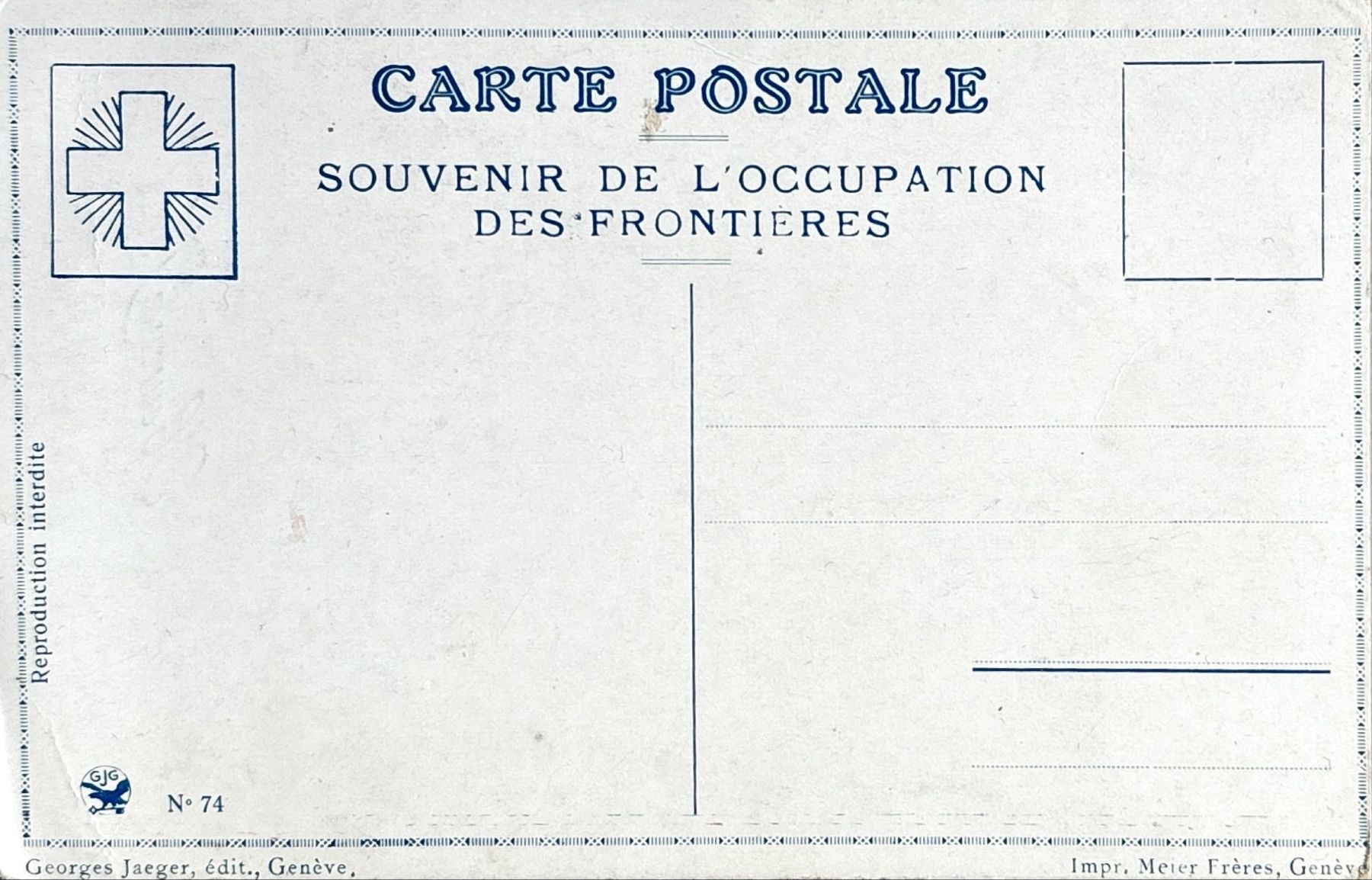 Cartoline postali: AK Grenzbesetzung WW1 ungel. – Usato da Oberbuchsiten venduto da Alinghi69 1