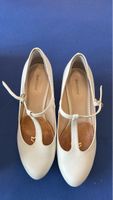 Schicke weisse Graceland Absatz Schuhe Grösse 38