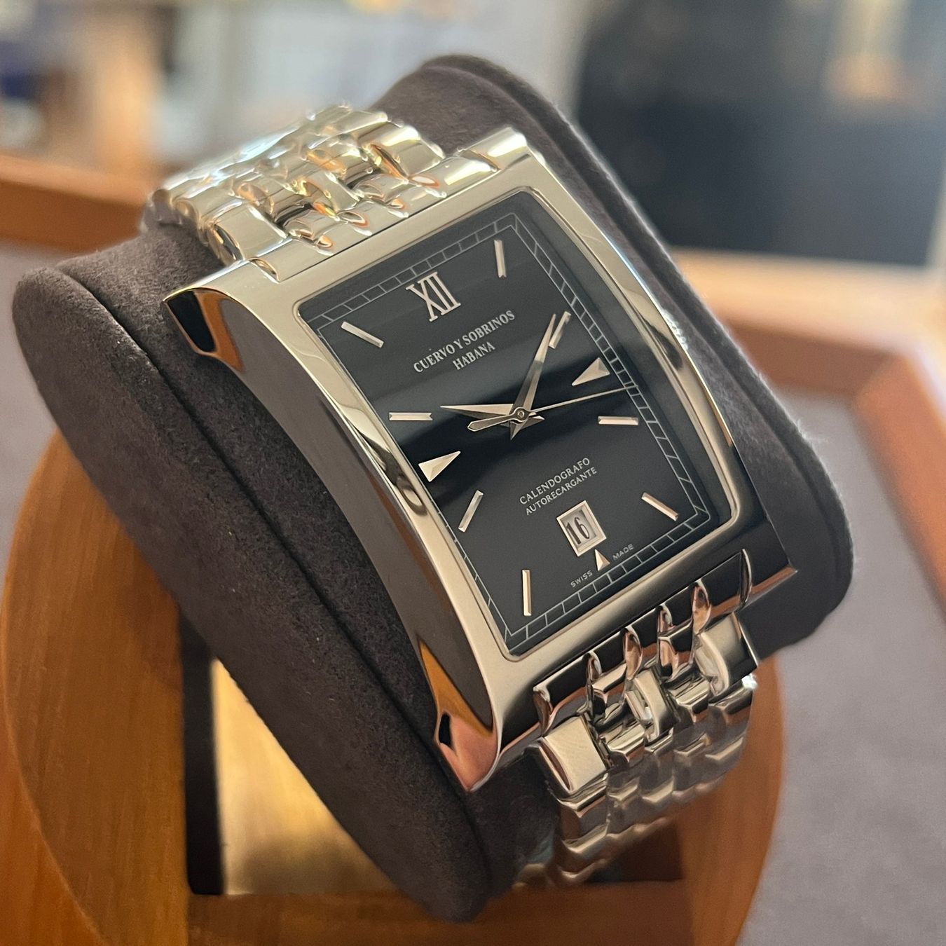 Orologi: Cuervo Y Sobrinos Esplendidos Black Dial A2412/2 – Usato da Carouge GE venduto da Watchaser 7