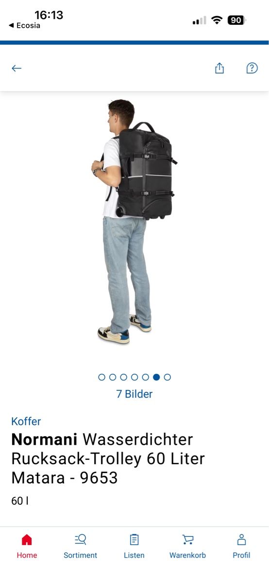 Zaini: Rucksack Trolley Mondani 60 L – Nuovo e nell'imballaggio originale da Vogelsang AG venduto da Kathif 8