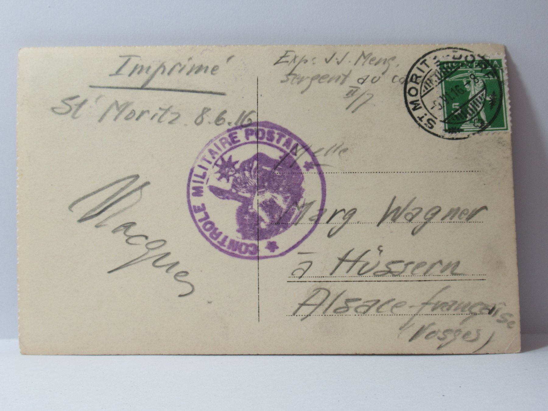 Cartoline postali: St. Moritz , Segantini Museum 1916 – Usato da Grenchen venduto da Bluemchen1900 1