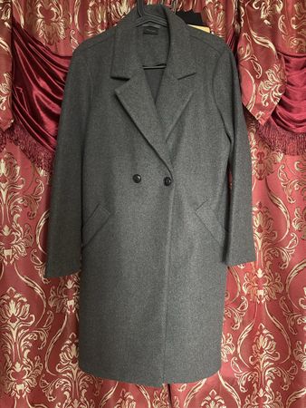 Mantel grau, wie neu, elegant M