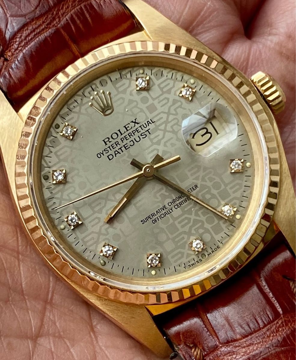 Rolex Uhren: Rolex Datejust 16018 or 18k diamonds – Gebraucht aus Neuchatel von mar_9blm 7