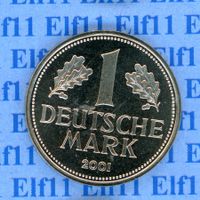 DEM___1.00 2001A stgl aus Münzsatz 1 Deutsche Mark
