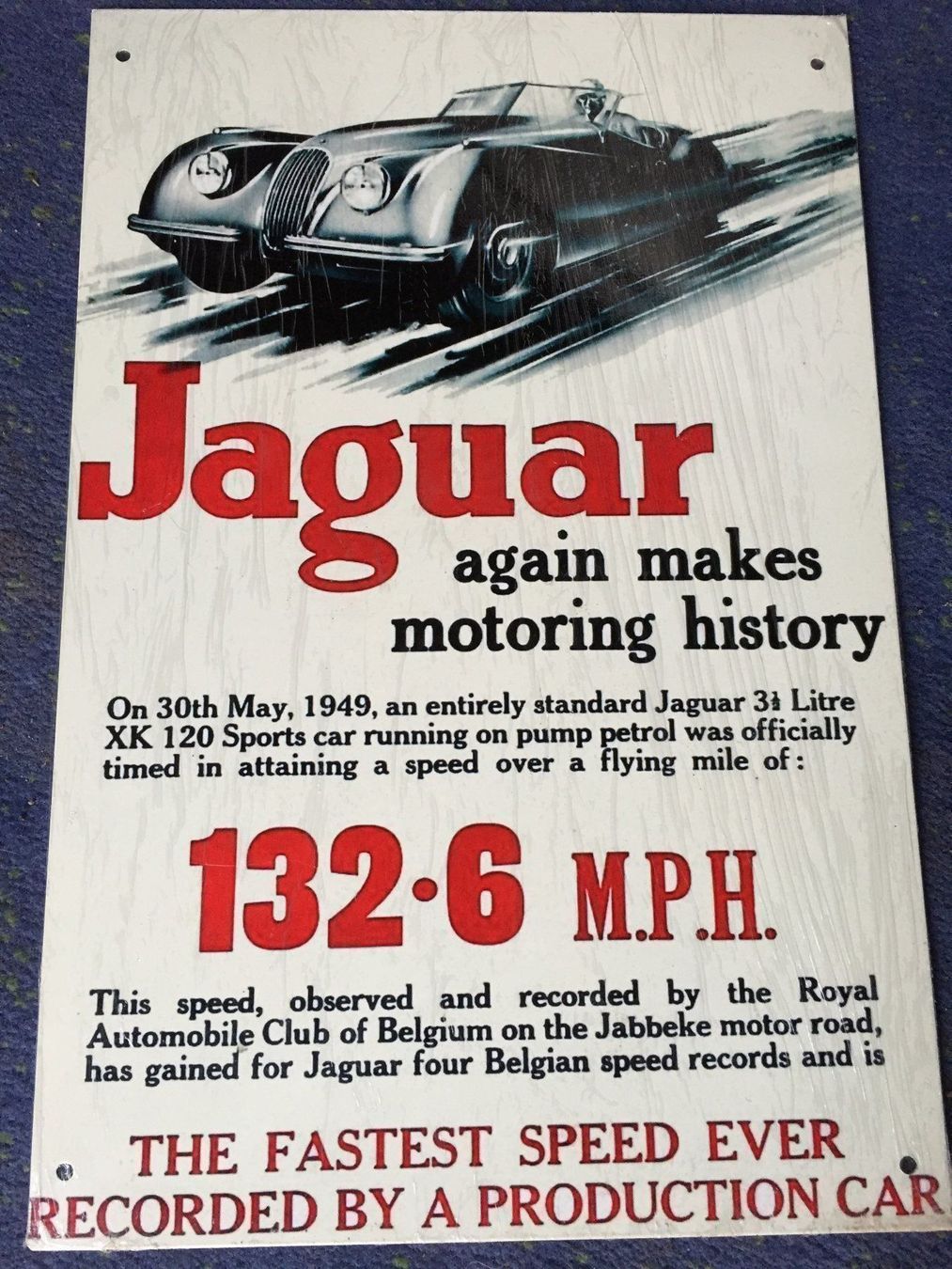 Insegne: jaguar xk120 Oldtimer classic gb – Nuovo (secondo la descrizione) da Reinach AG venduto da rares75