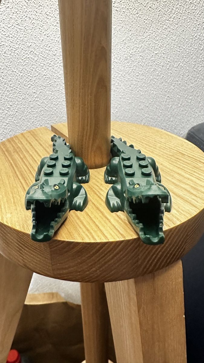 Statuette: LEGO / 2x Alligator / Dark Green – Usato da Herzogenbuchsee venduto da TCG-High-Quality