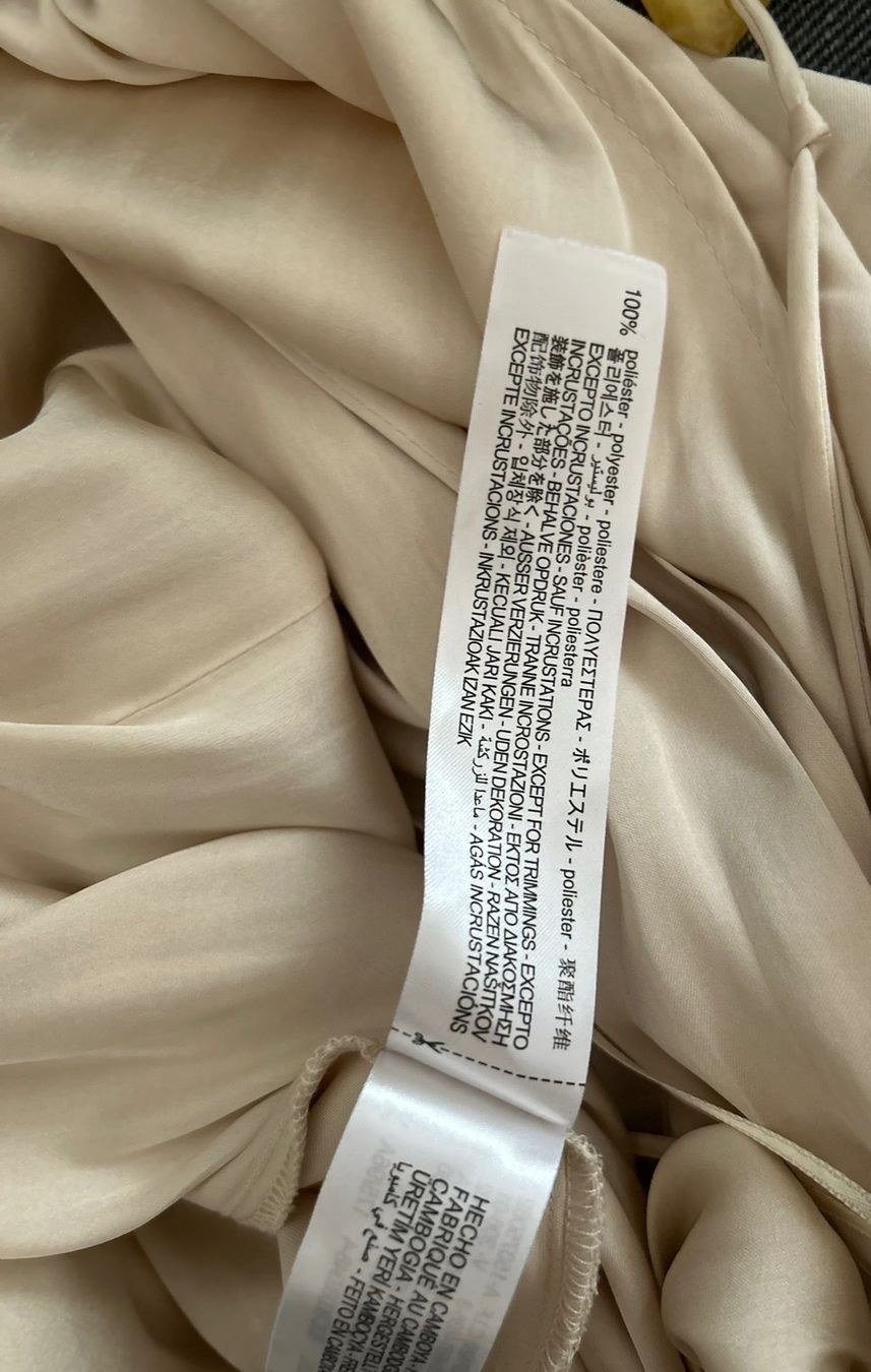 Zara Vestiti: Zara Maxikleid Beige Perlen Sommer Gr.M – Nuovo (secondo la descrizione) da Zumikon venduto da nat_96zs 3