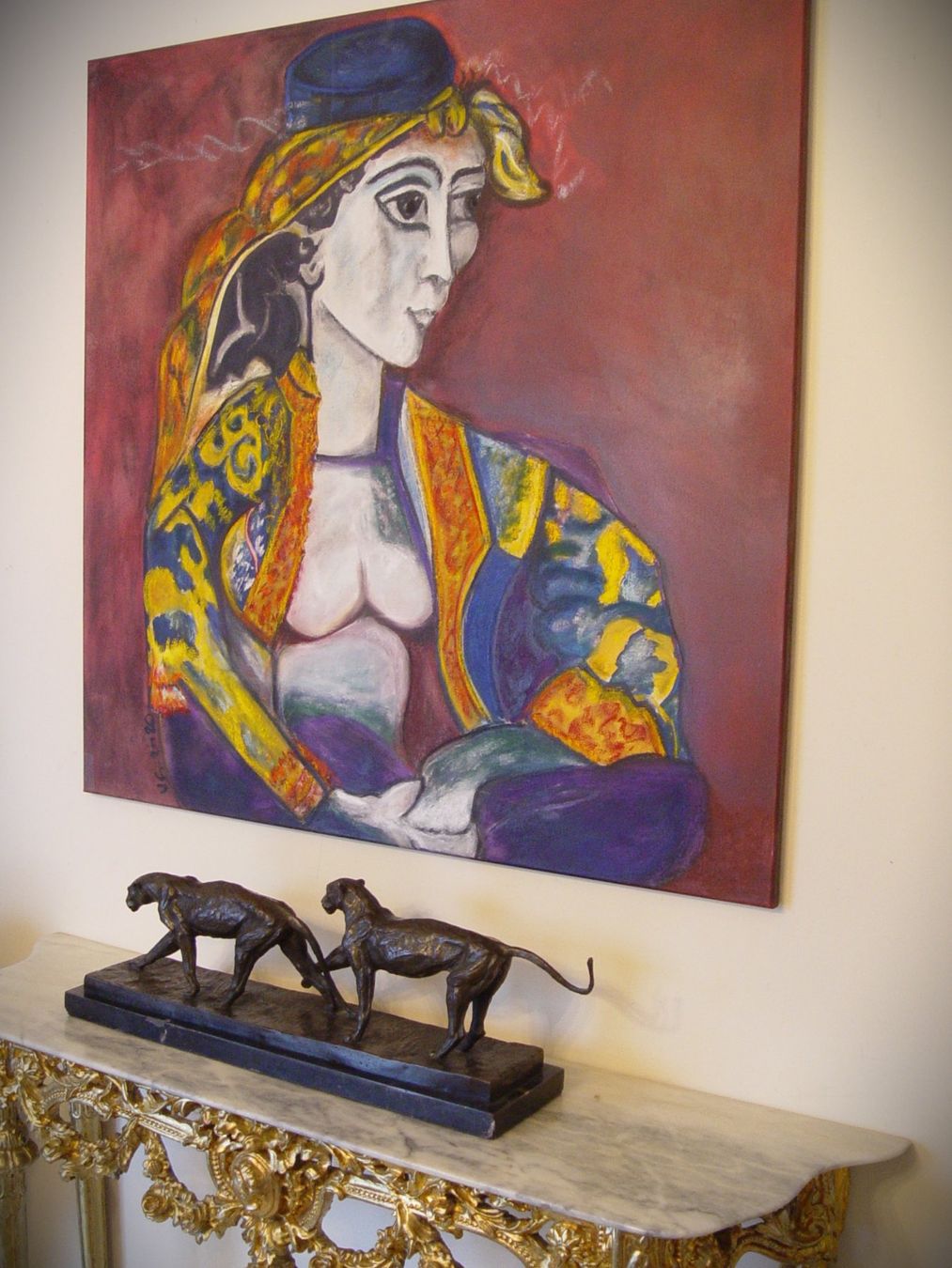Dipinti: Grosses Gemälde n. Picasso – Usato da Rotkreuz venduto da Dobermann5 2