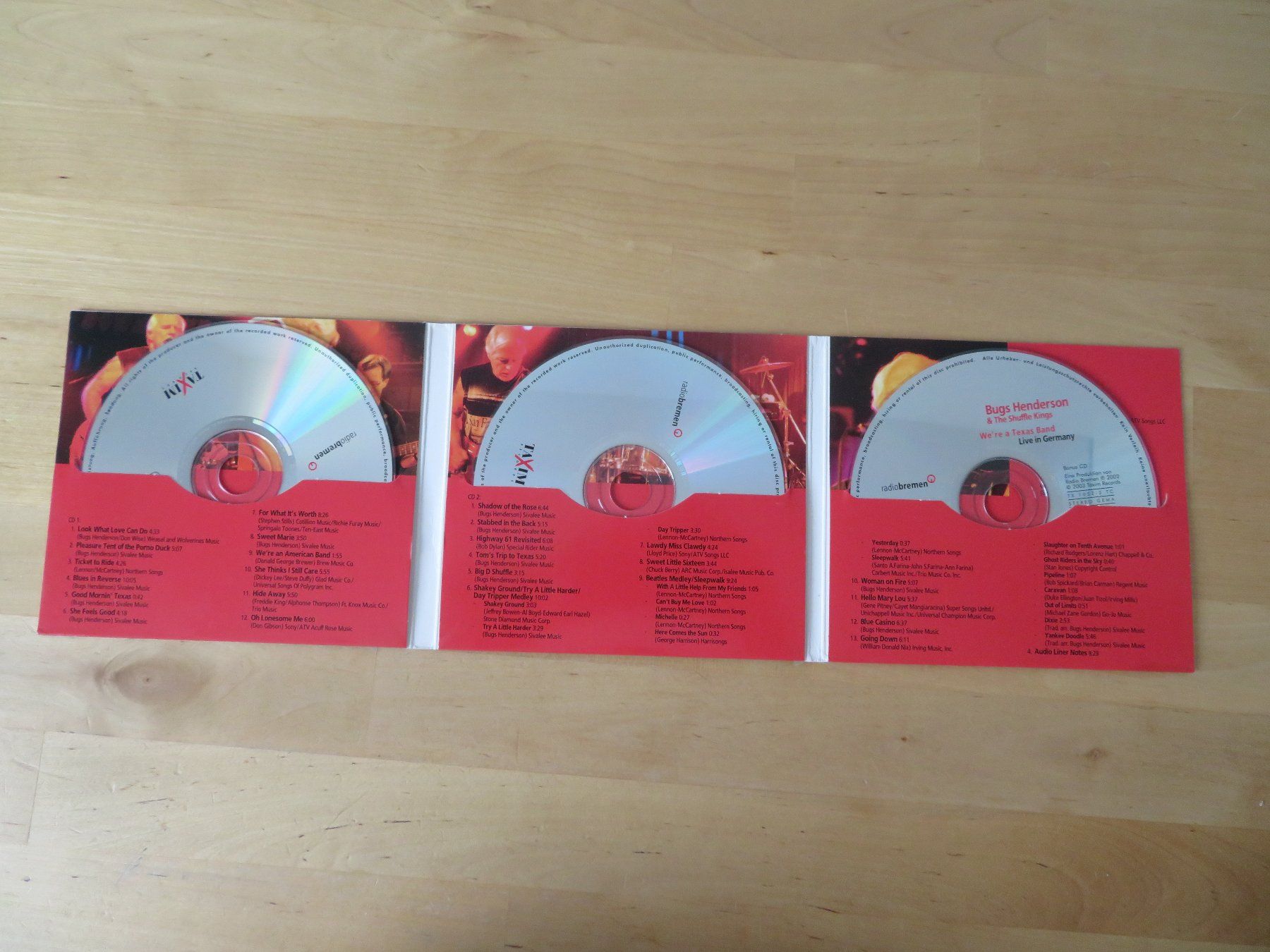 CDs: BUGS HENDERSON "Live in Germany" 3 CDS – Gebraucht aus zürich von Goldimmund 2