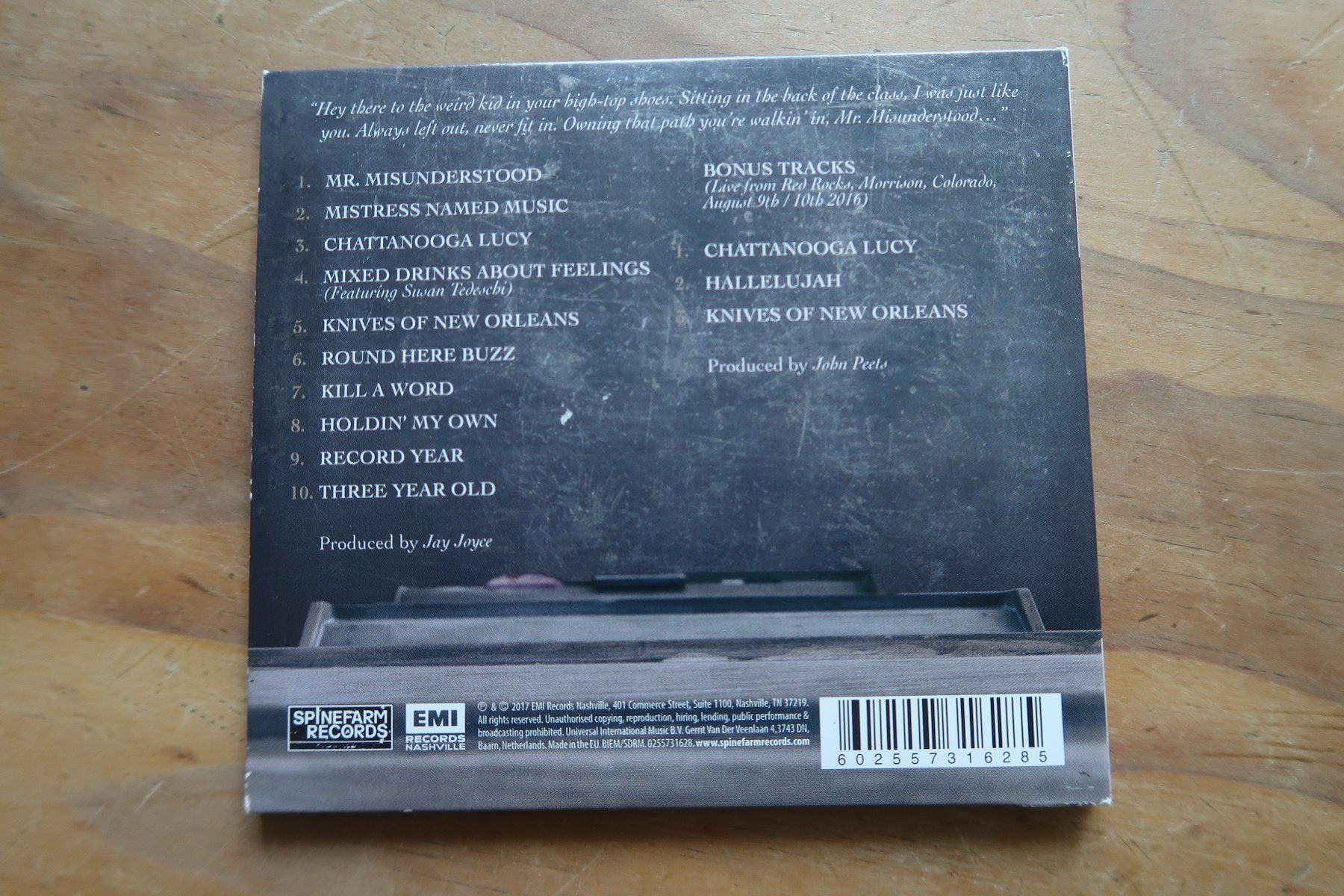 CDs: ERIC CHURCH - MR. MISUNDERSTOOD - mit BONUS TRACKS - CD – Gebraucht aus Basel von Patiscat 1