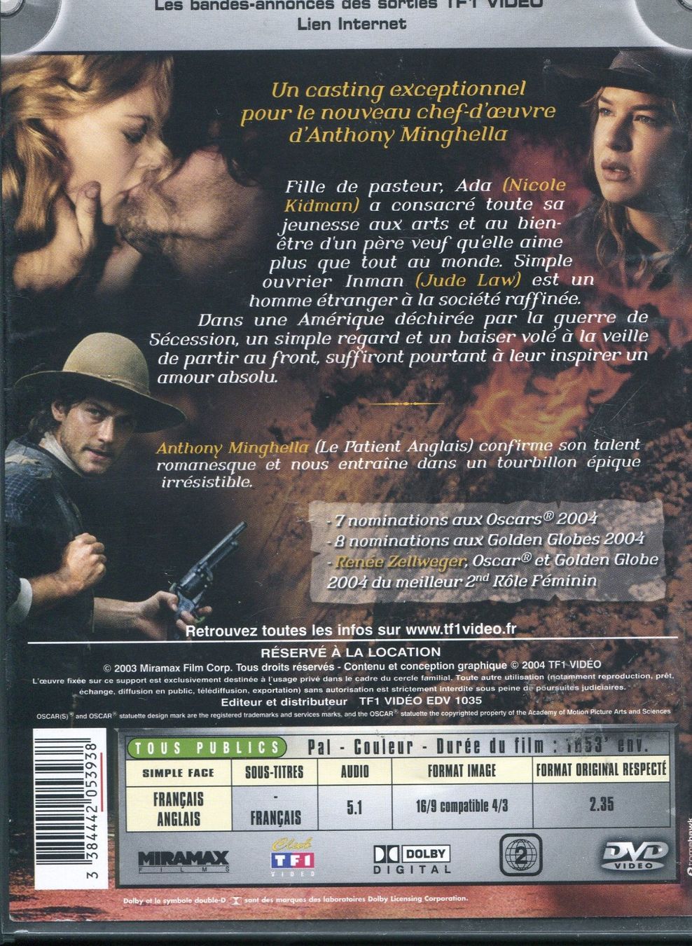 Alle DVDs: Retour à Cold Mountain  -  DVD – Gebraucht aus Les Avants von soyouz63 1
