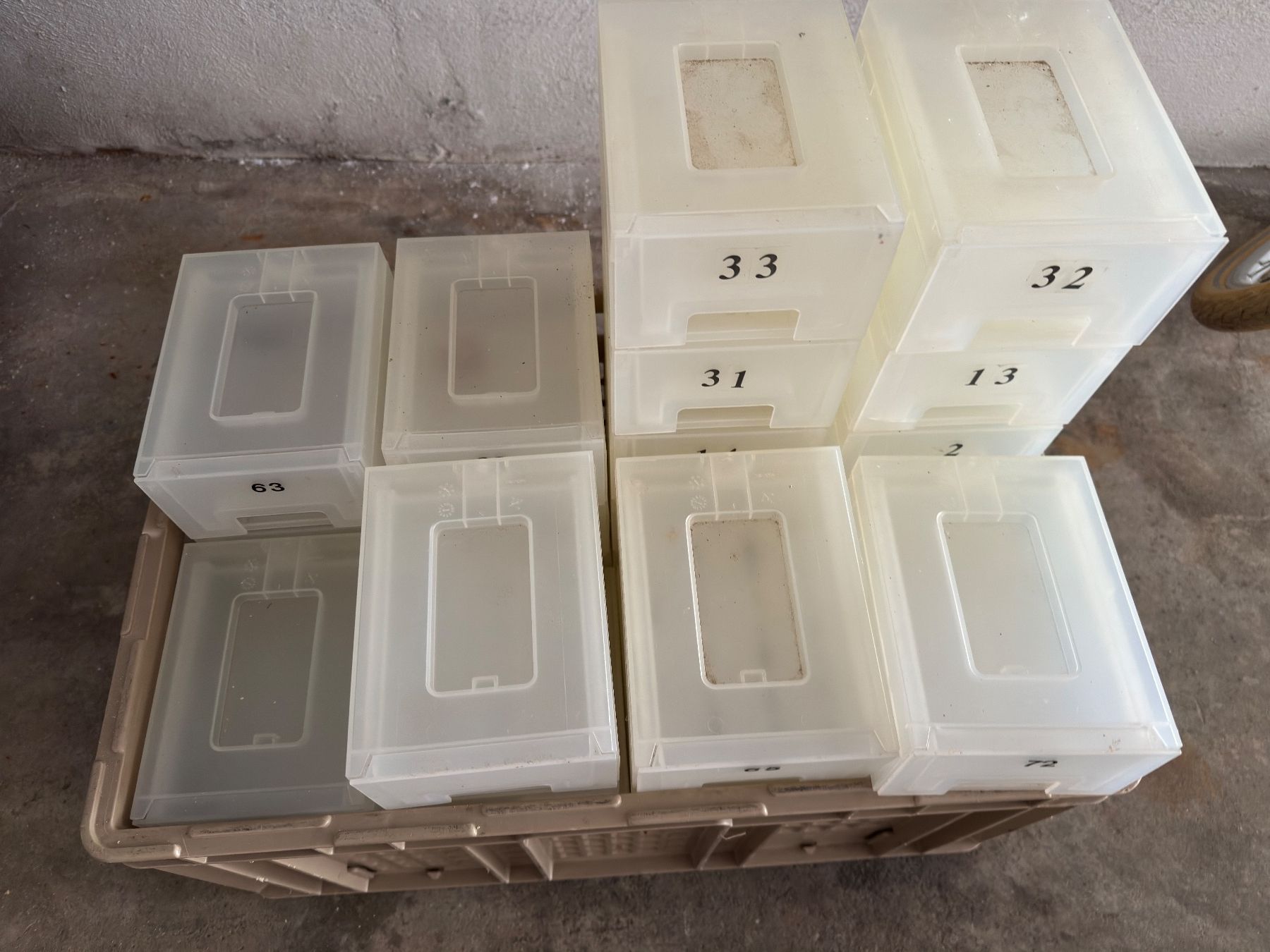 Contenitori & Simili: 35x  Transparente Schubladenbox materialkiste Organizer – Usato da Abtwil SG venduto da SHost 1