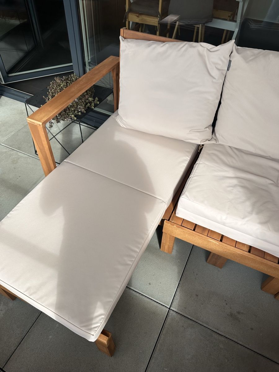 Sofas: Garten-oder Balkonsofa Holz Akazie,  mit Polster beige  – Gebraucht aus Gerzensee von jeff2010 4