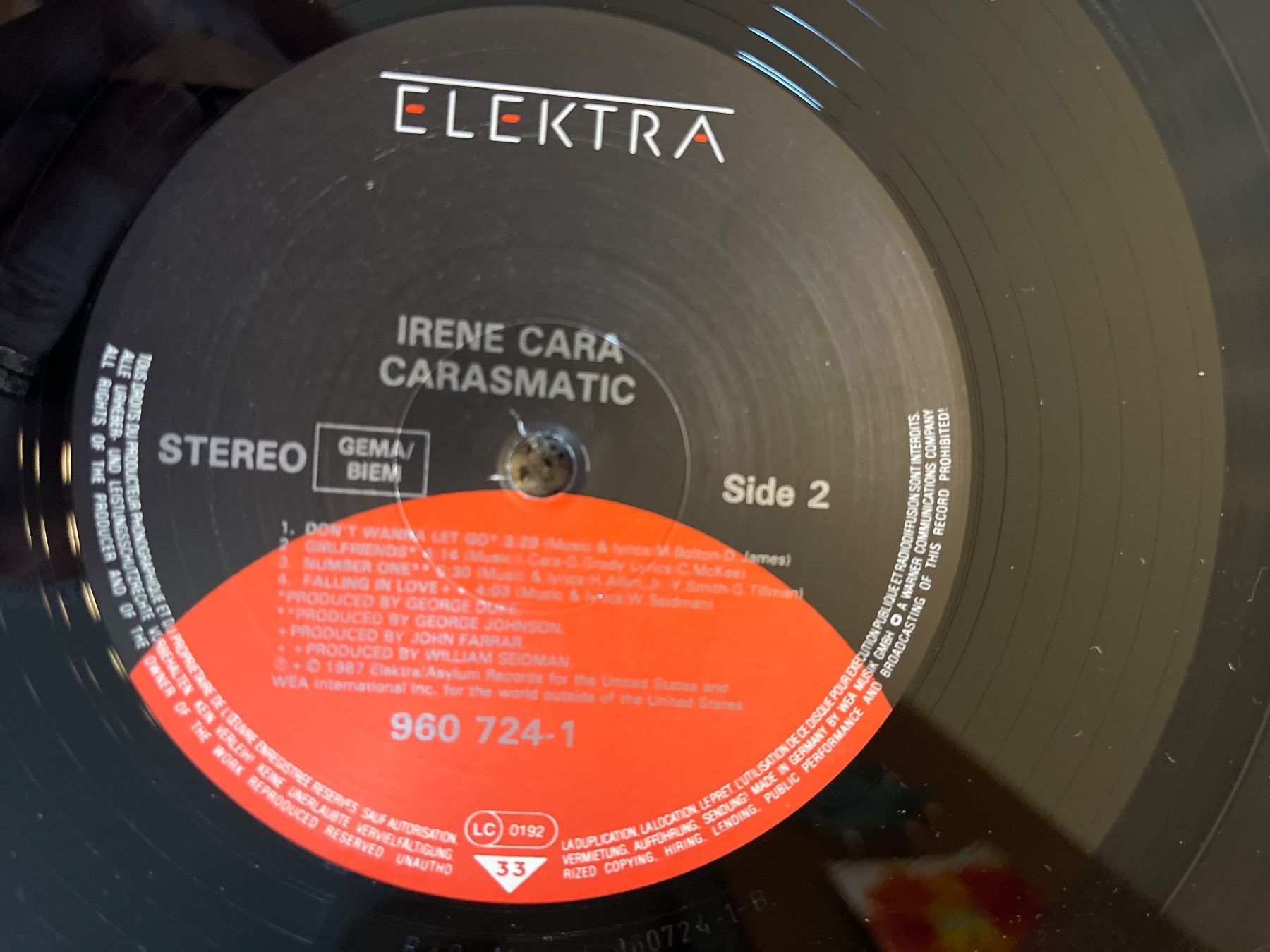 Dischi in vinile: S1677/Irene Cara – Carasmatic – Usato da Frutigen venduto da Philippe_jsp 2