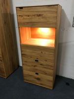 Vitrine ZERRO Wildkernbuche massiv 60 cm