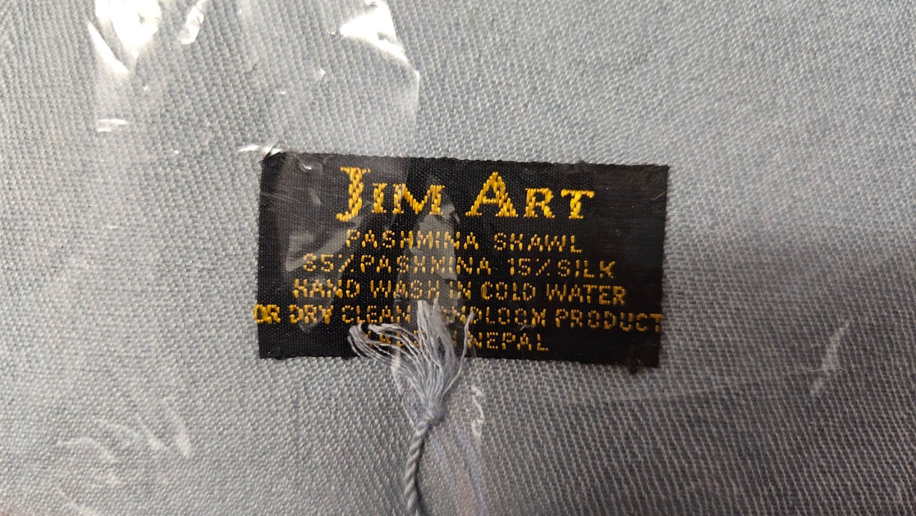 Foulards, Tücher & Schals: Pashmina azzurro JimArt – Neu und originalverpackt aus Melano von H-Sara 1