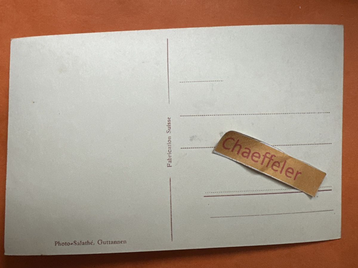 Cartoline postali: 97 Einstau des alten Grimsel Hospiz – Usato da Zürich venduto da Chaeffeler 1