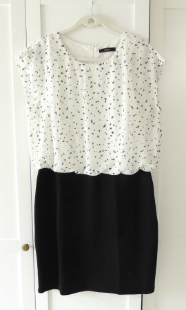 Bonita-Kleid schwarz/weiss – Gr. 36