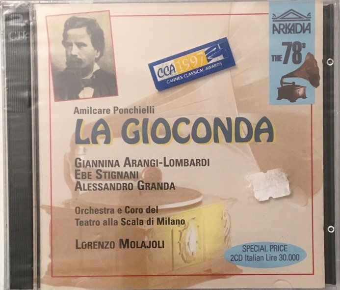 CD: Ponchielli - La Gioconda (1931, Molajoli) – Nuovo e nell'imballaggio originale da Grüningen venduto da azulblanco