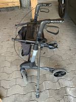 Rollator mit Gehstock