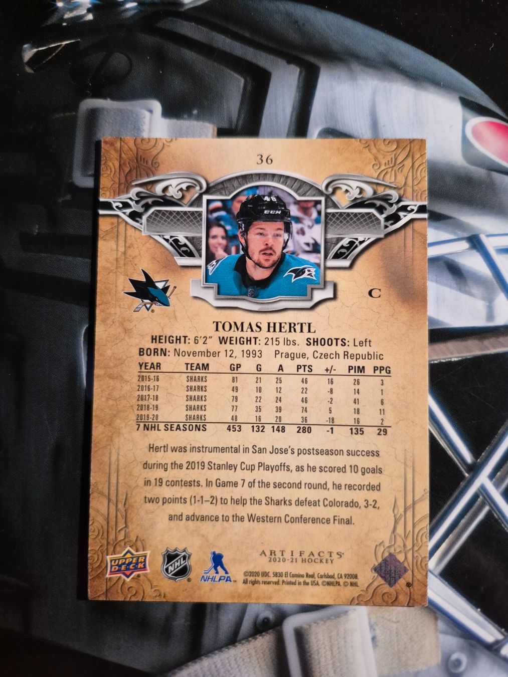 NHL Carte collezionabili: NHL Tomas Hertl San Jose Sharks – Usato da Treiten venduto da Sauber73 1