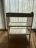 Changing Table White with 2 Shelves Good Condition