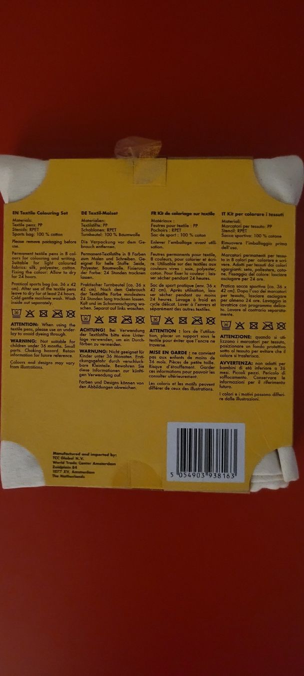 Kit bricolage: Textilmal-Set, neu und originalverpackt – Nuovo (secondo la descrizione) da Schwyz venduto da Vesparider01 1