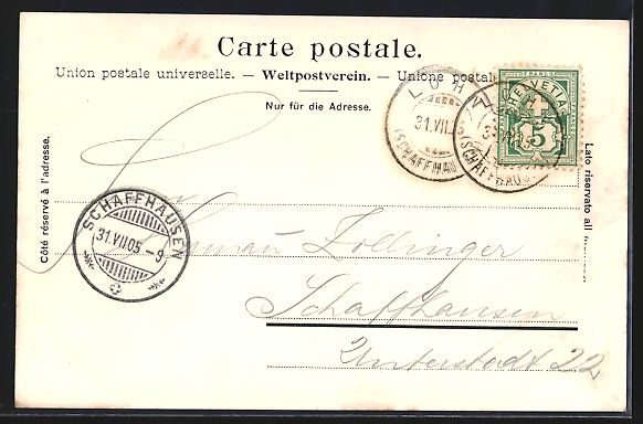 Ansichtskarten: Schaffhausen, Ferienheim, Spielplatz mit – Gebraucht aus Berlin von bartko-reher 1