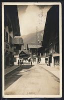 AK Brienz, Strassenpartie im Ort, 1924