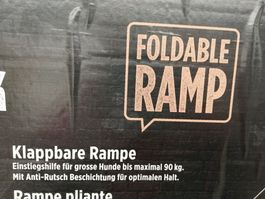 Klappbare Hunderampe,  bis 90kg, ideal für Auto🐕