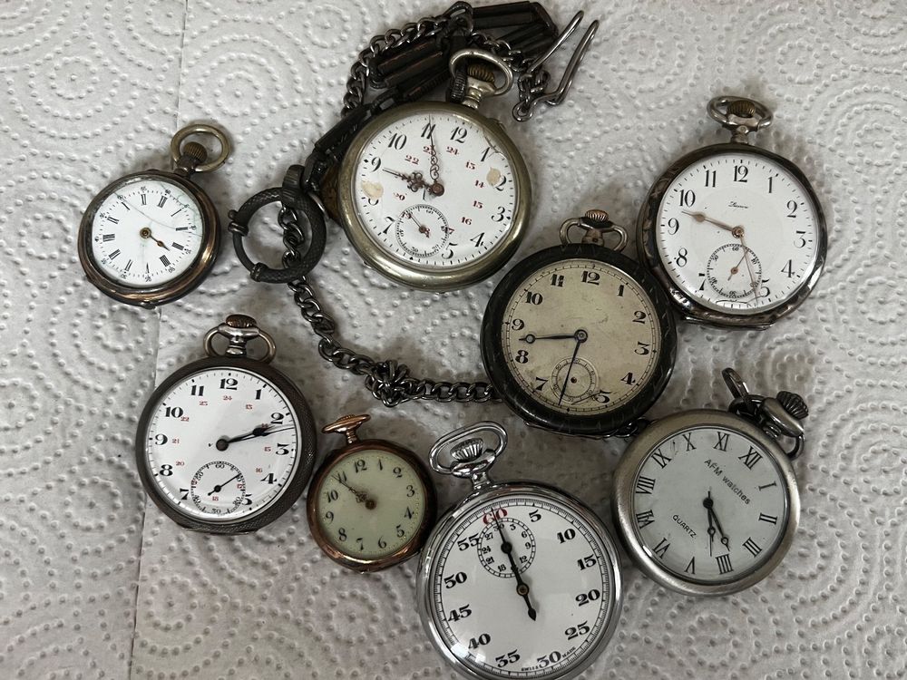 Eston | Montre de poche noire automatique | En stock! | Fawler
