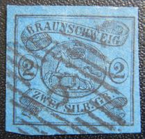 Braunschweig Kat. 7 gest. 1853 Kat. 70 Euro