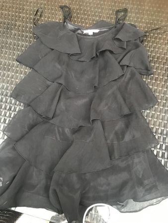 Damen Mädchen Kleid Schwarz M