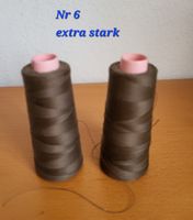extra stark, Nähfaden-Spulen, Nr.6, robust, 2 Stück
