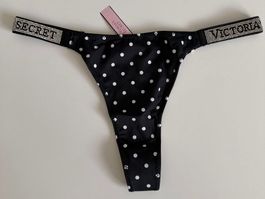 Victoria's Secret Panty black white polka dot size M new