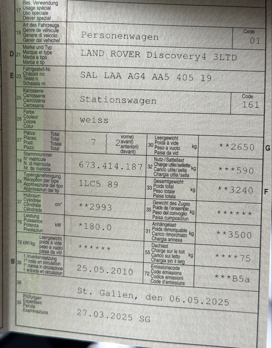 Land Rover Autos: Land Rover Discovery 4 – Gebraucht aus Jona von itamar01 4