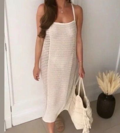 ZARA Häkelkleid Strickkleid Kleid Dress Netzkleid  H&M COS