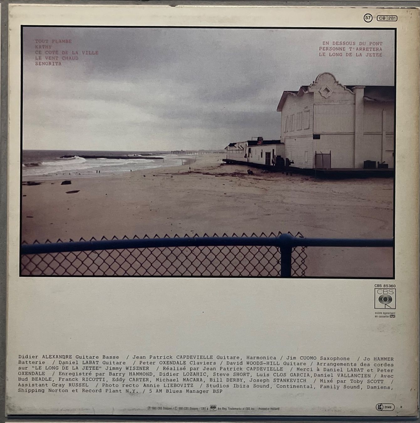 Dischi in vinile: JEAN-PATRICK CAPDEVIELLE - LE LONG DE LA JETEE - 33 Tours – Usato da Bussigny venduto da vinyl-pas-cher 1