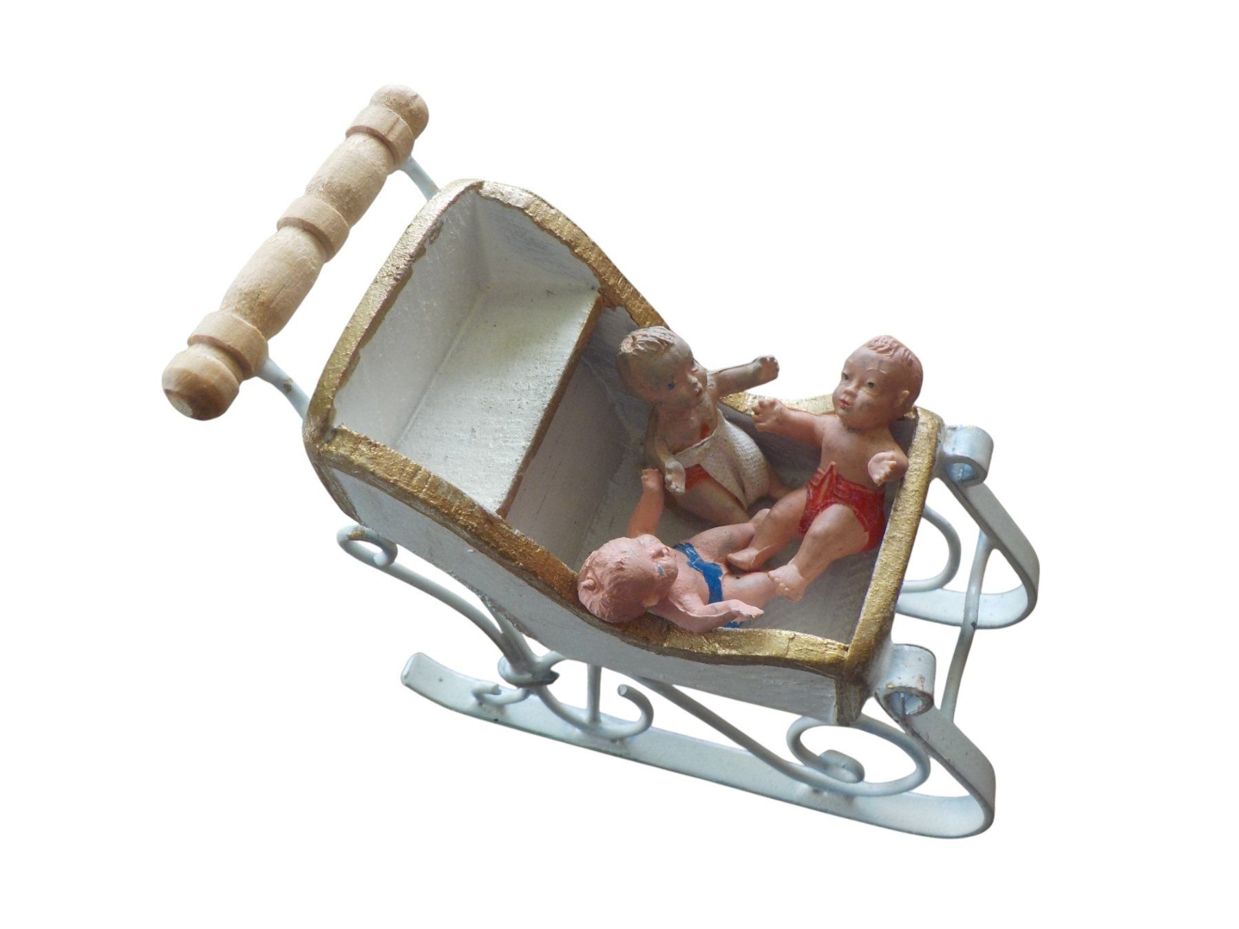 Giocattoli: Puppenstube antik - Schlitten Püppchen – Usato da Mörschwil venduto da antiksalon