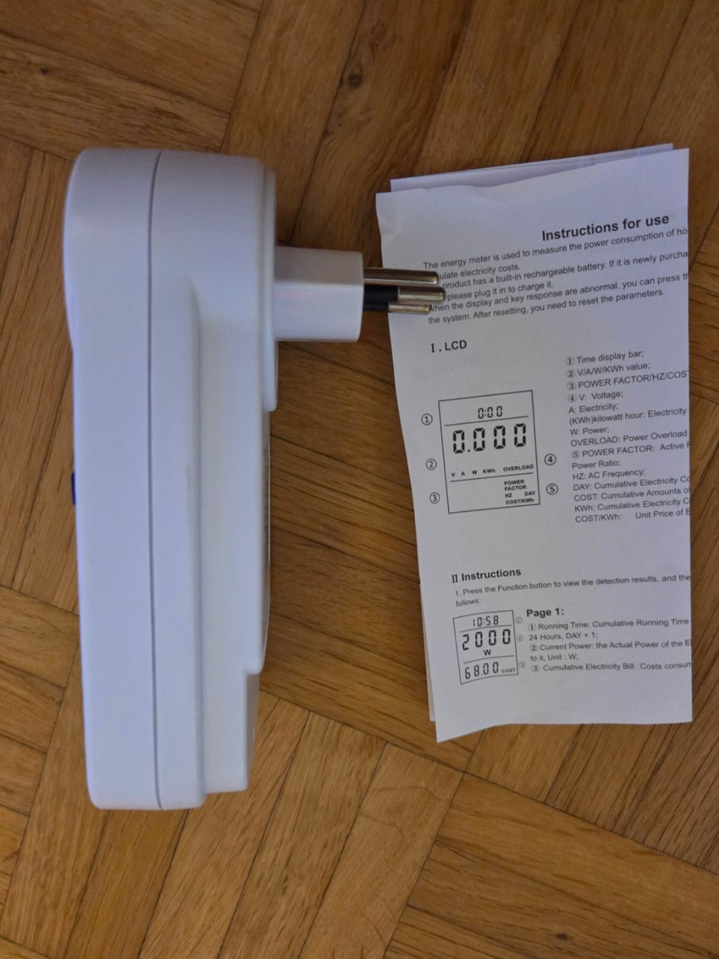 Mesurer: Stromkostenmessgerät mit LCD Anzeige – D'occasion à Winterthur par SilWi 3