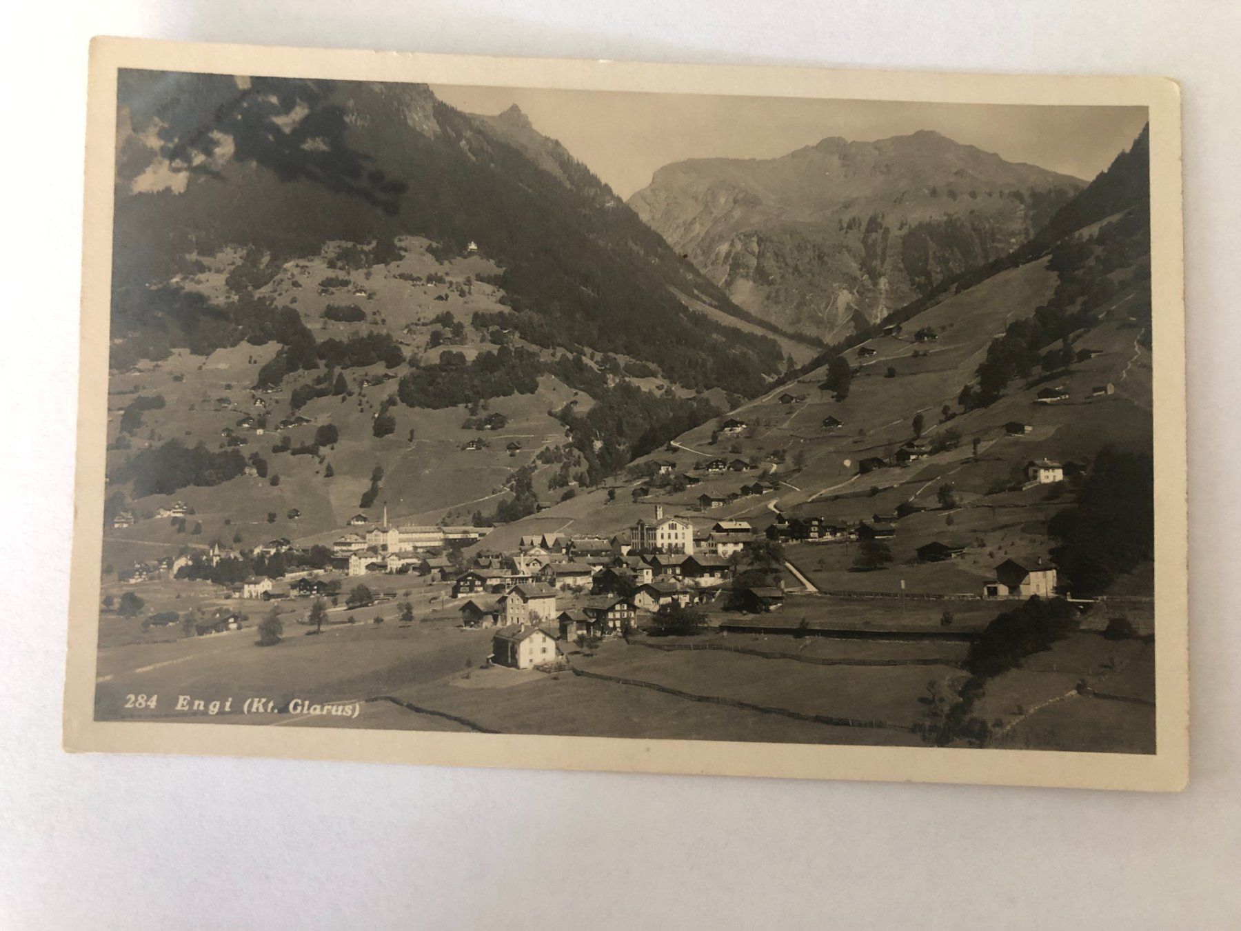 Cartoline postali: Alte Ansichtskarte Engi (Kt. Glarus) – Usato da Pfäffikon ZH venduto da Waltoversand