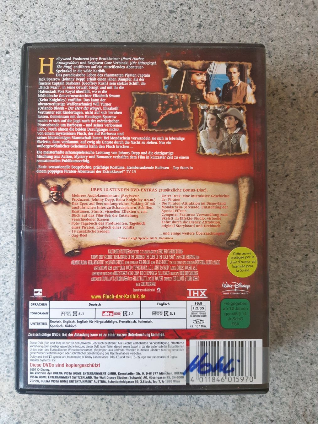 Tutti i DVDs: Fluch der Karibik – Usato da Domat-Ems venduto da nugipuff 1