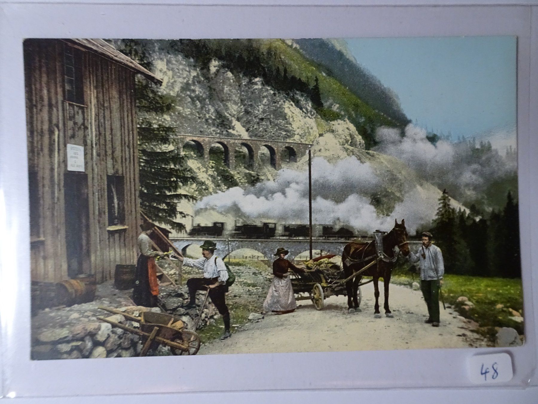 Cartoline postali: AK Scene an der Albulabahn – Usato da Schönenwerd venduto da schnitzunddrunter