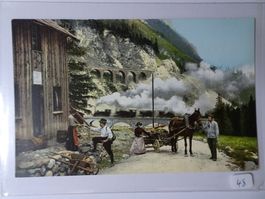 AK Scene an der Albulabahn